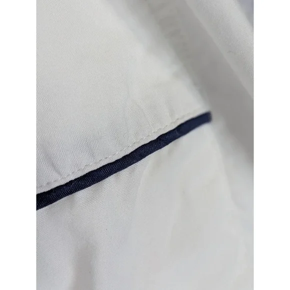 SINGLE STITCH🌿Ralph Lauren Robe Unisex M/L Belted Cotton Piping Bath LoungeLogo - Picture 7 of 13